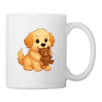 Fluffy Finds Lost Toy - Mug - white - Right