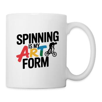 Artistic Cycling Art  - Mug - white - Right