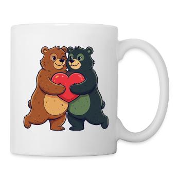 Two Bears Heart Friendship - Mug - white - Right
