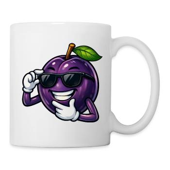 Dessin animé Prune Cool Été des Fruits - Mug blanc - blanc - Droite