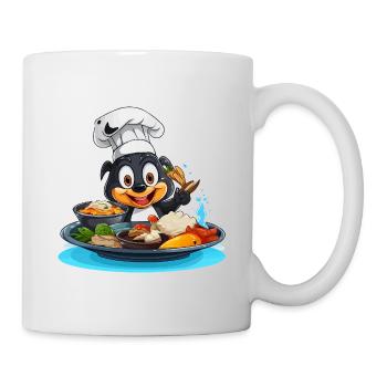 Dessin animé Cooking Dog Chef - Mug blanc - blanc - Droite