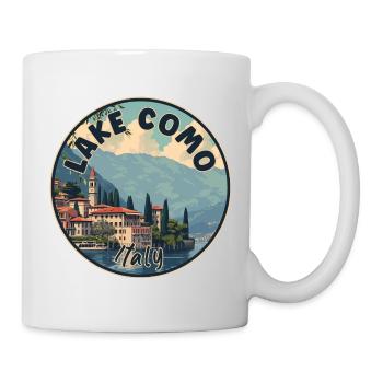 Discover Majestic View of Lake Como In Italy - Mug - white - Right