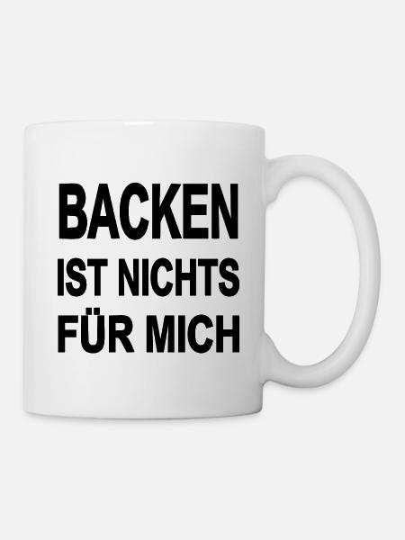 Backen - Tasse - Weiß