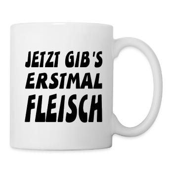 Fleisch - Tasse - Weiß - Rechts