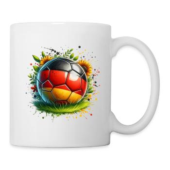 Deutschland Fussball Ball Landschaft - Tasse - Weiß - Rechts