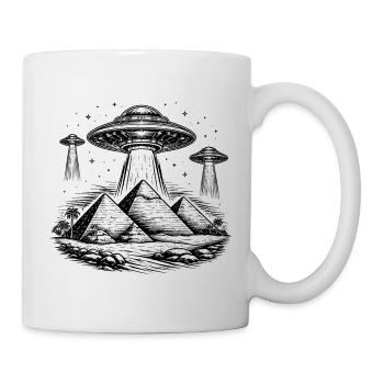 Pyramides OVNI Égypte Mystère Anciens extraterrestres - Mug blanc - blanc - Droite