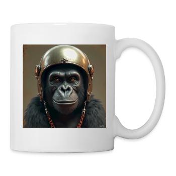 gorille - Mug blanc - blanc - Droite