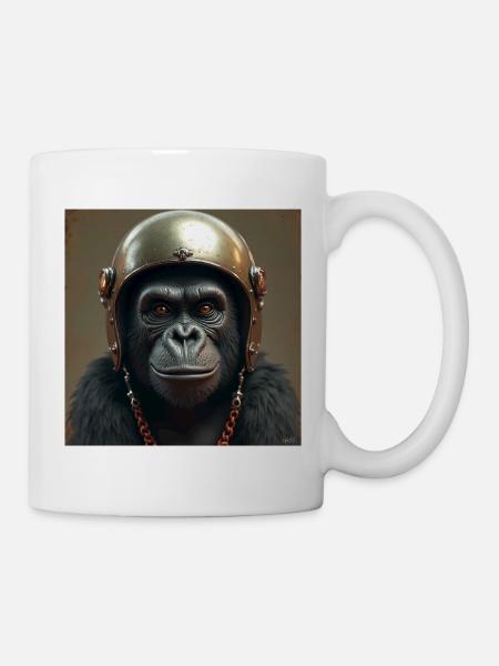 Gorilla - Tasse - Weiß