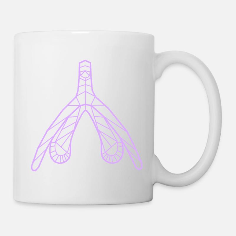 Klitoris_flieder - Tasse - Weiß