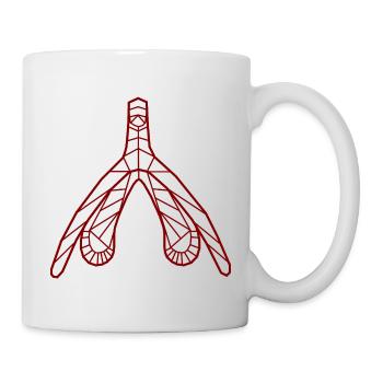 Klitoris_burgund - Mug - white - Right