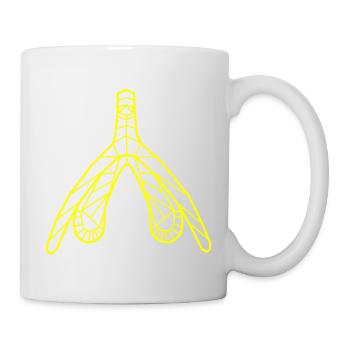Klitoris_gelb - Mug - white - Right