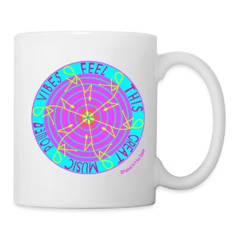 Music Vibes -Retro Vinyl Dance - Mug - white - Right