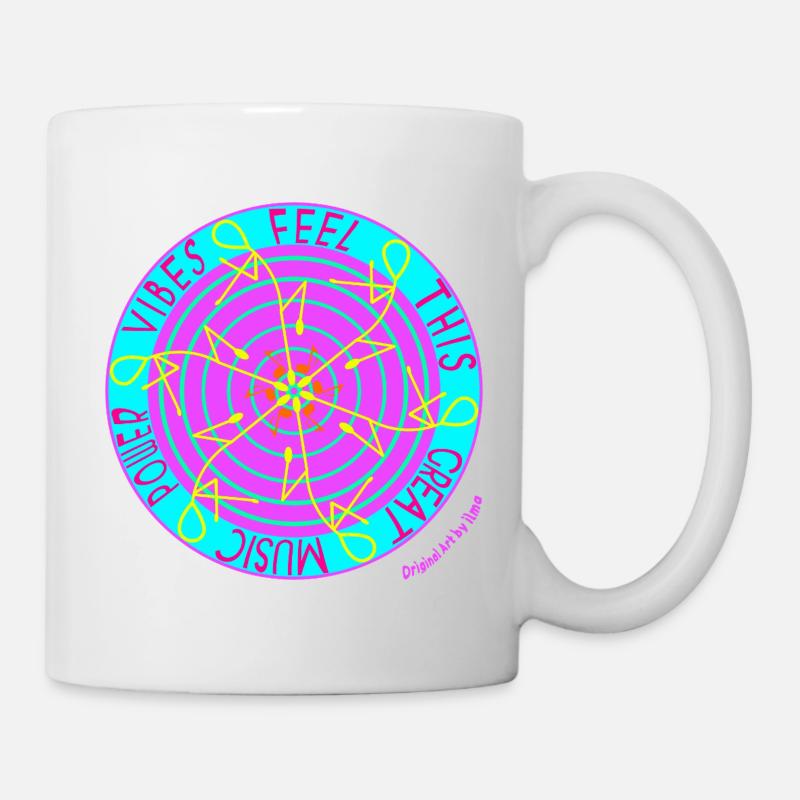 Music Vibes -Retro Vinyl Dance - Mug - white