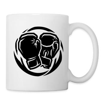 Boxhandschuhe Symbol - Tasse - Weiß - Rechts