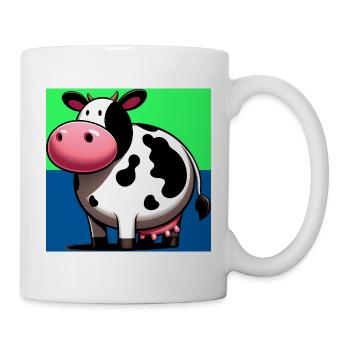 Kuh - Tasse - Weiß - Rechts