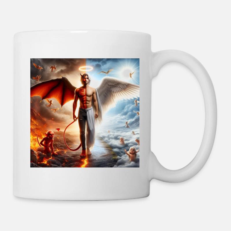 Celestial and Infernal Duality - Mug - white