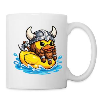 Rubber Duck Viking Duck Lover Norse Duckie - Mug - white - Right