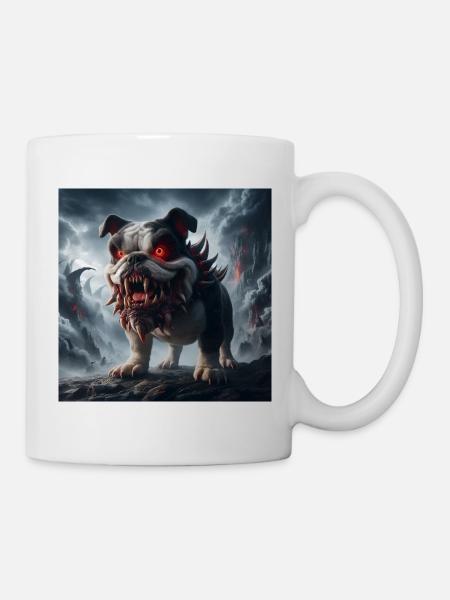 Bouledogue Démoniaque des Ruines - Mug blanc - blanc