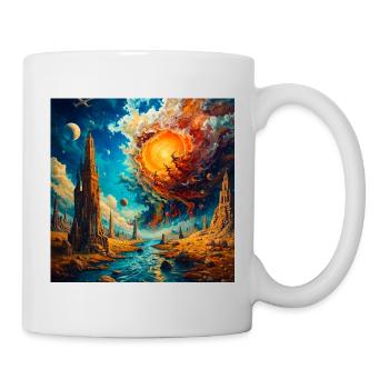 Astral City and Solar Wringing - Mug - white - Right