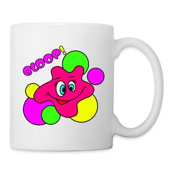 BLOOP ! Personnage drôle de Pop Art Néon - Mug blanc - blanc - Droite