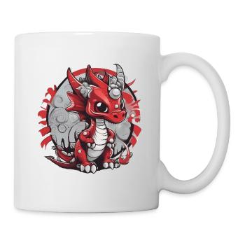 Red Dragon Caricature Print - Mug - white - Right