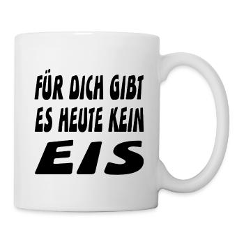 Eis - Tasse - Weiß - Rechts