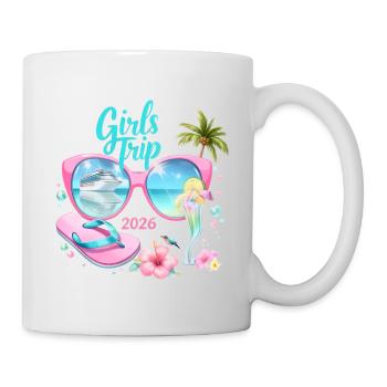 Voyage entre filles Vacances en croisière 2026 - Mug blanc - blanc - Droite