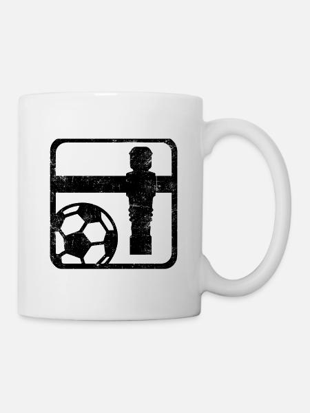 Tischfußball - Tasse - Weiß