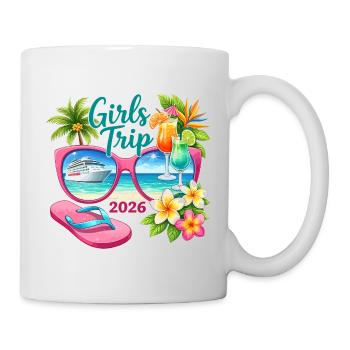 Voyage entre filles Vacances en croisière 2026 - Mug blanc - blanc - Droite