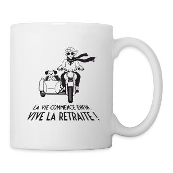 La Vie Commence Enfin - Mug blanc - blanc - Droite
