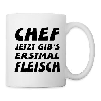 Chef - Tasse - Weiß - Rechts