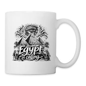 Egypt is calling Pharaoh Egypt Holidays - Mug - white - Right