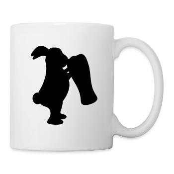 Bier Hase Osterhase - Tasse - Weiß - Rechts