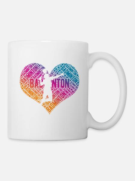 Badminton - Tasse - Weiß