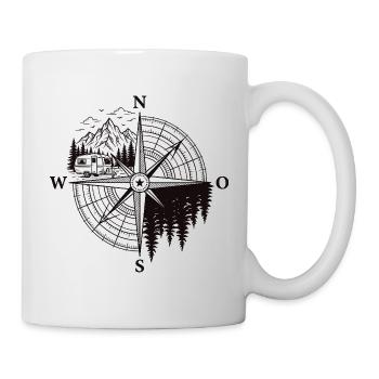 Chemise de camping caravane pour les amateurs de caravanes - Mug blanc - blanc - Droite