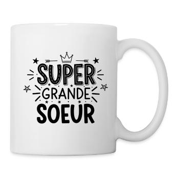 Super Grande Soeur grande soeur - Mug blanc - blanc - Droite