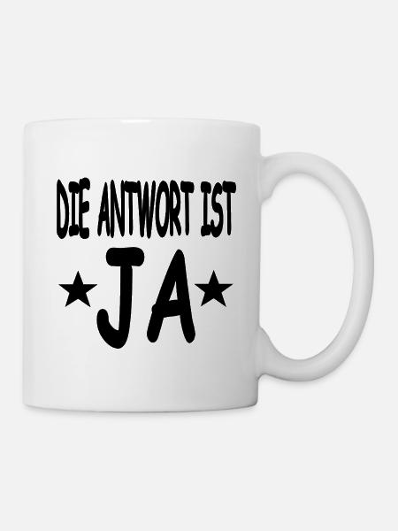 Ja - Tasse - Weiß