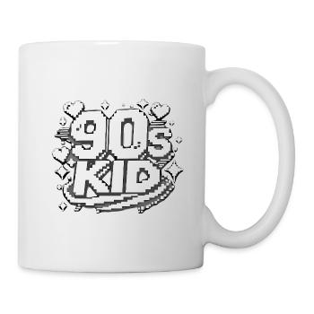 90er Kid Pixel Design - Tasse - Weiß - Rechts