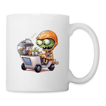 Alien Snack Trucker - Mug - white - Right