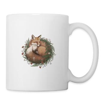 Sleeping Fox Wreath Sweet - Mug - white - Right