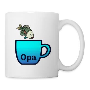 Grand-père Pêcheur Fischer - Mug blanc - blanc - Droite