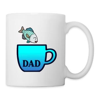 Fishing Dad Kaffee - Tasse - Weiß - Rechts
