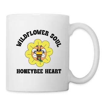 Âme de Fleurs sauvages – Diction du Cœur d’abeille - Mug blanc - blanc - Droite