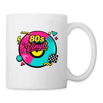 Renaissance du néon vinyle des années 80 - Mug blanc - blanc - Droite
