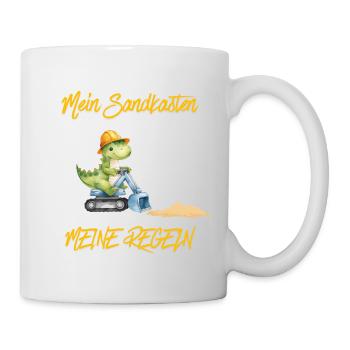 Mein Sandkasten meine Regeln – Kinder Statement - Tasse - Weiß - Rechts
