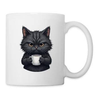 Cadeaux chat noir - Mug blanc - blanc - Droite