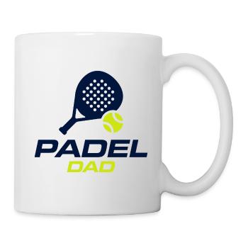 Padel Dad Funny Padel Gift Shirt - Mug - white - Right