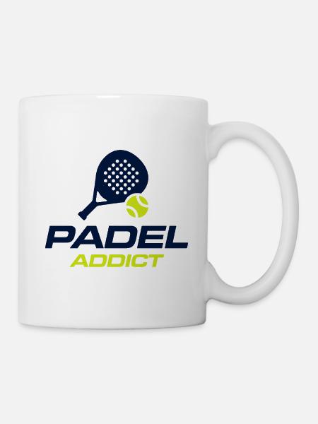 Padel Addict Funny Padel Lover Shirt - Mug - white