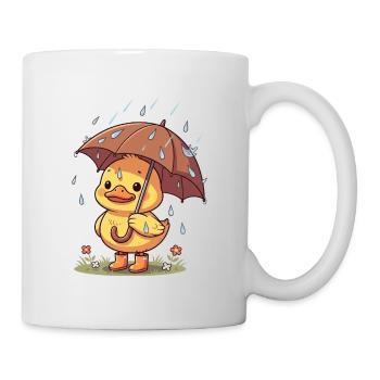 Entenküken niedliches Design Entenküken Geschenke Kinder - Tasse - Weiß - Rechts