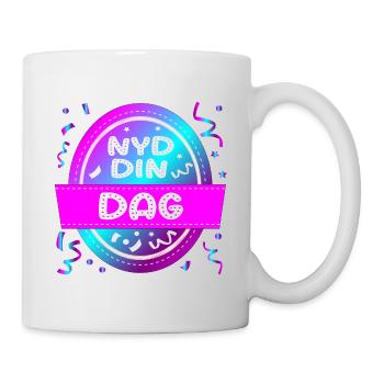 Genieß deinen Tag - Tasse - Weiß - Rechts